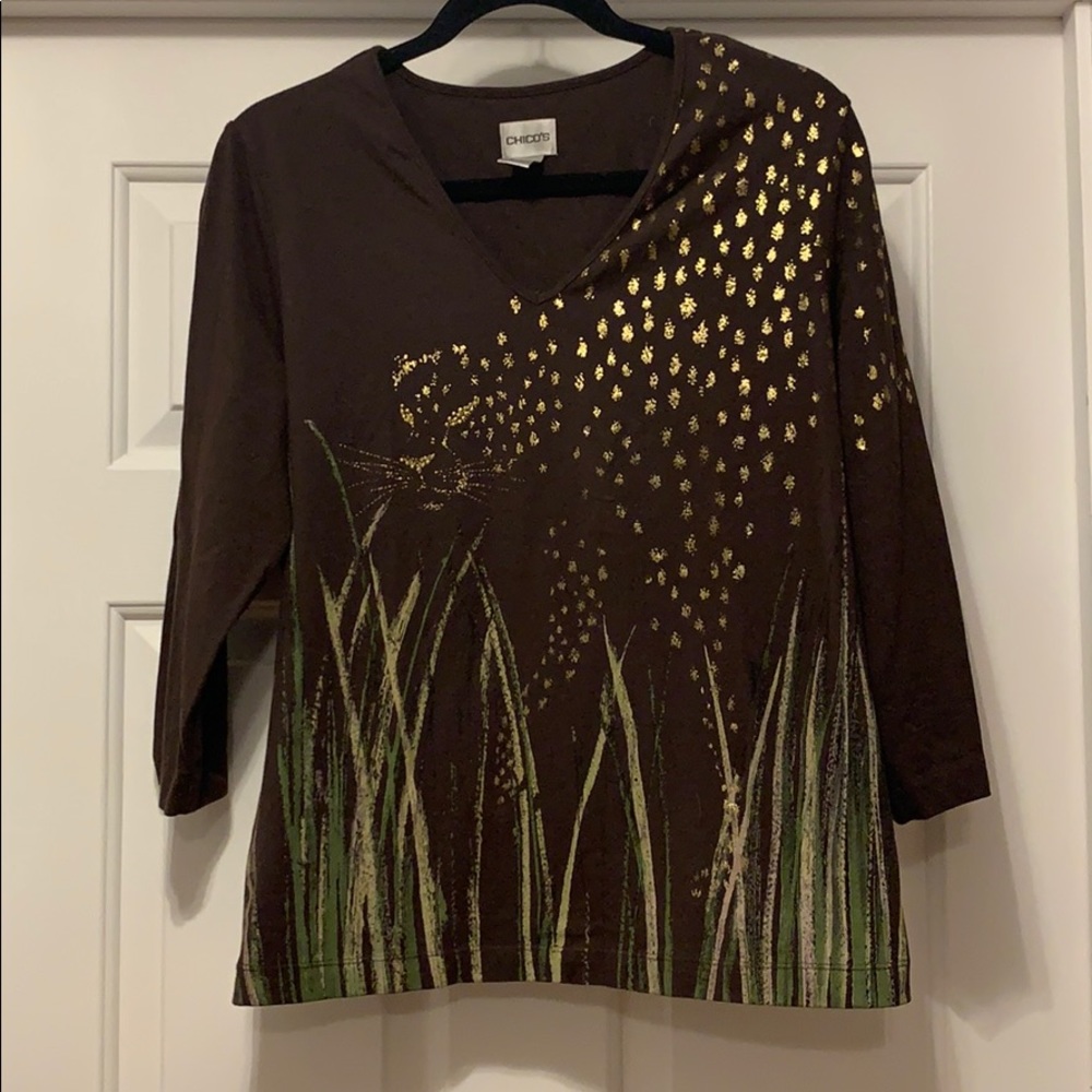 Chico’s three quarter sleeve top